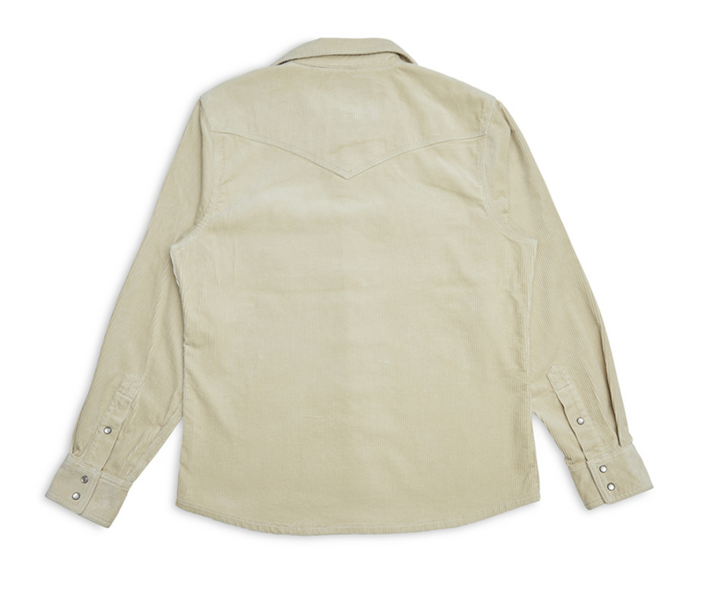 Western Cord Shirt Dirty White