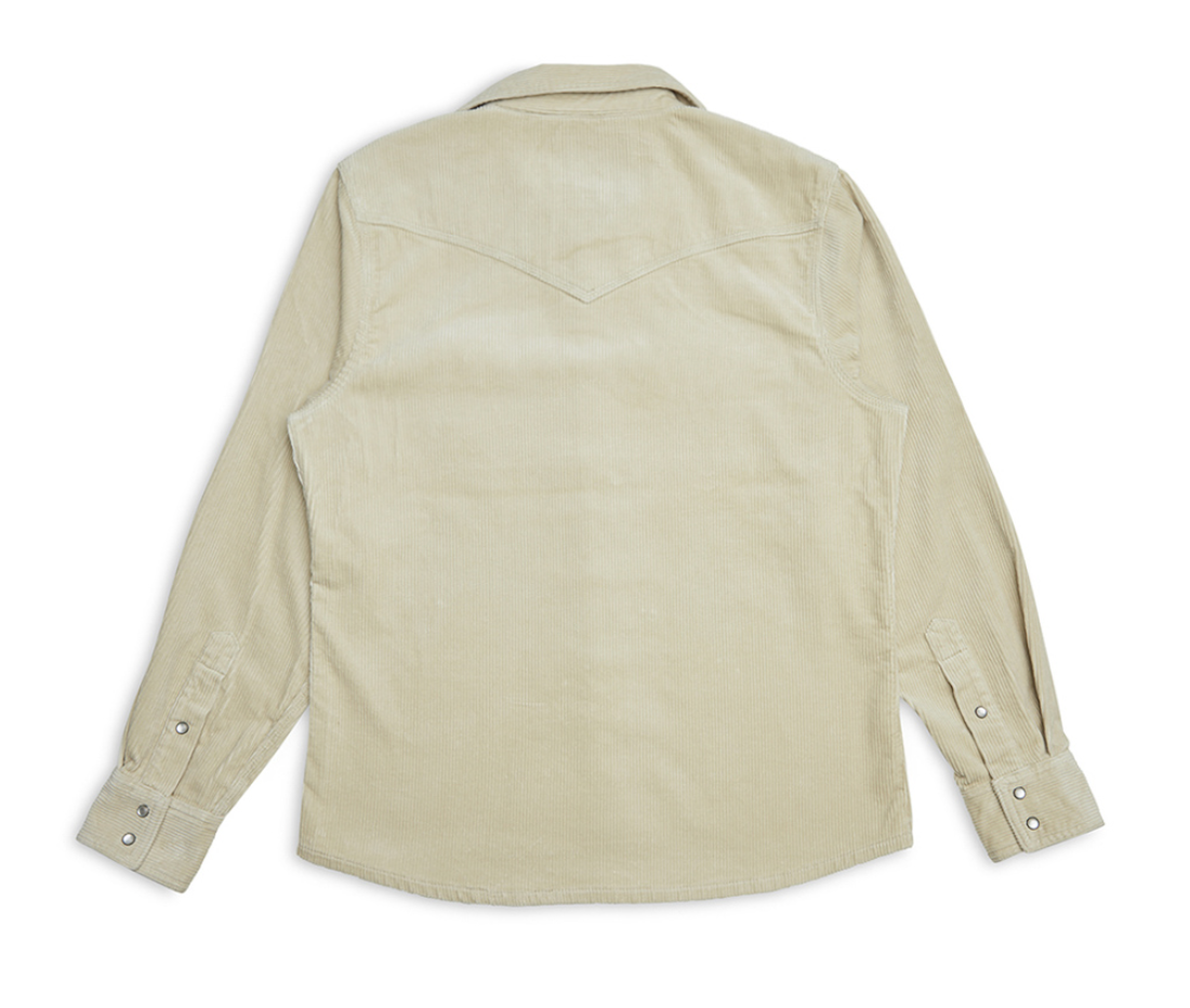 Western Cord Shirt Dirty White