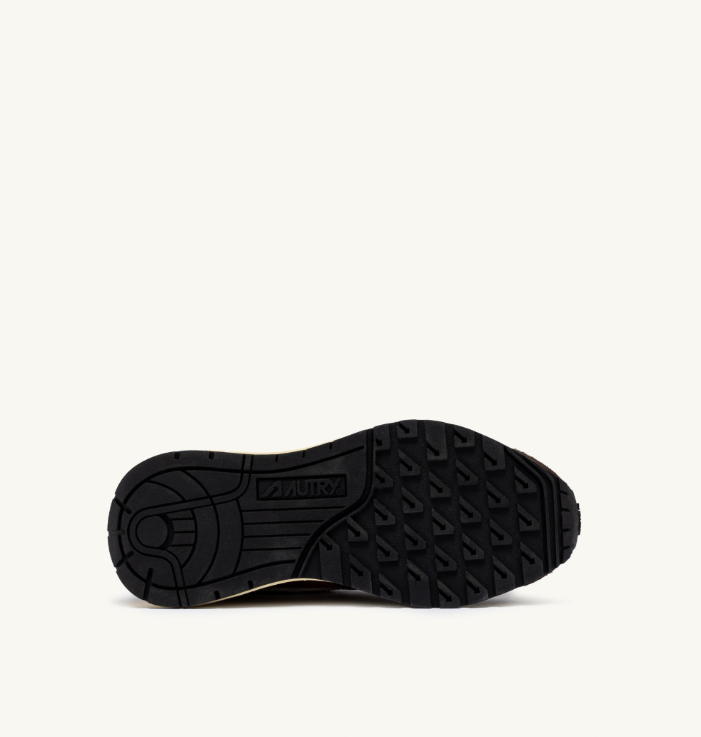 REELWIND LOW SNEAKERS IN EBONY AND WHITE SUEDE AND NYLON