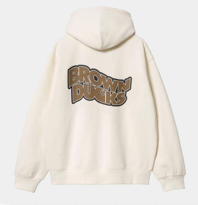 Hooded Brown Ducks Jacket Wax