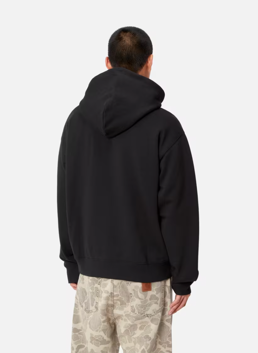 Hooded Brown Ducks Sweat Black