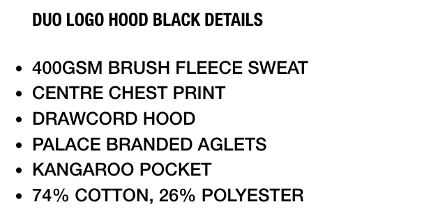 DUO LOGO HOOD NAVY