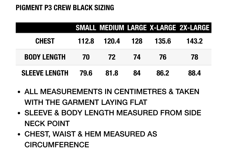 PIGMENT P3 CREW NAVY XL