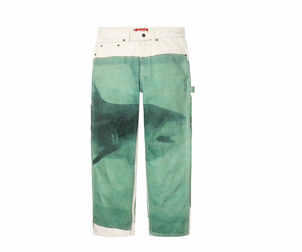 SUPREME X DAMIEN HIRST PAINTER SHARK - 32