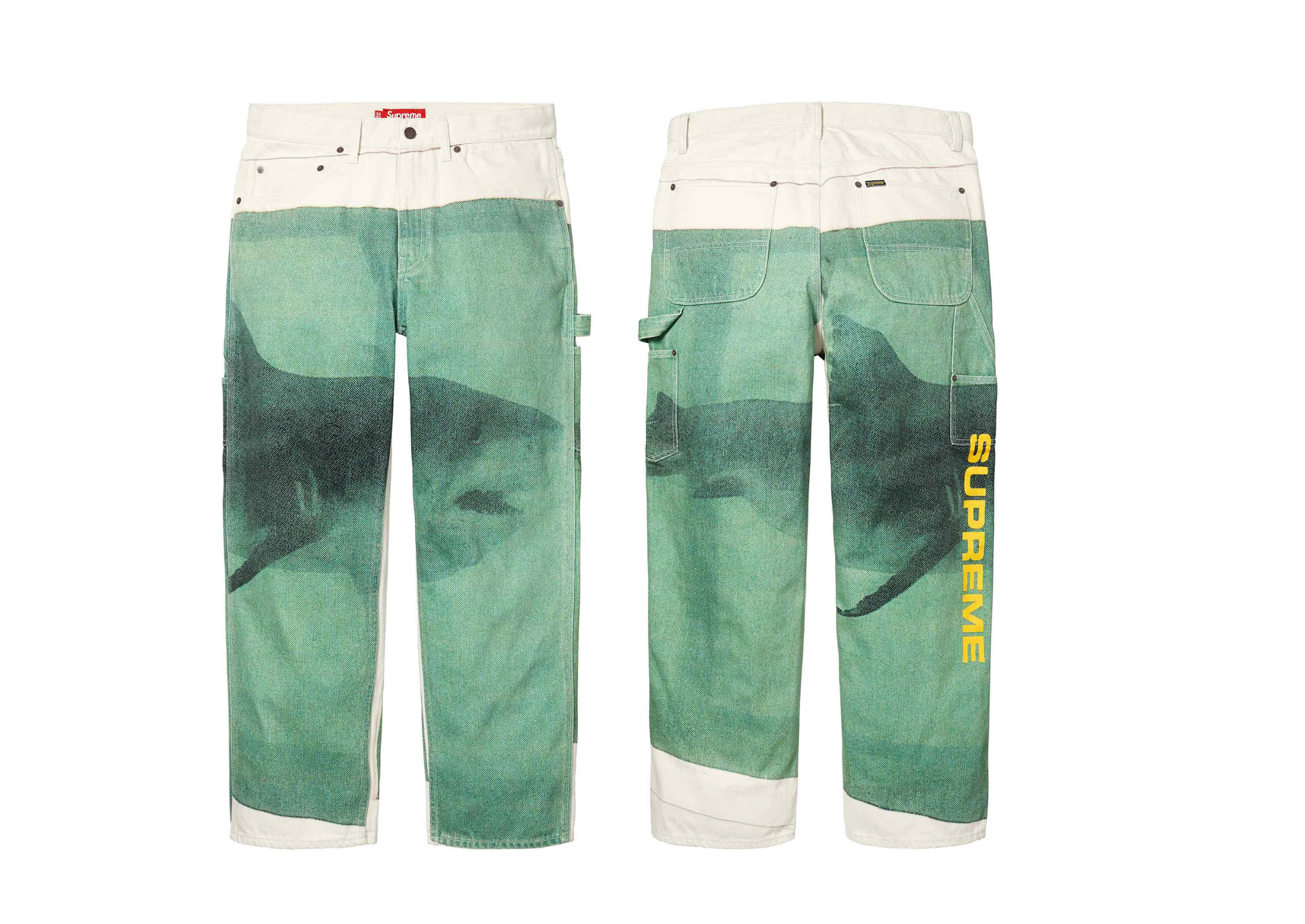 SUPREME X DAMIEN HIRST PAINTER SHARK - 32