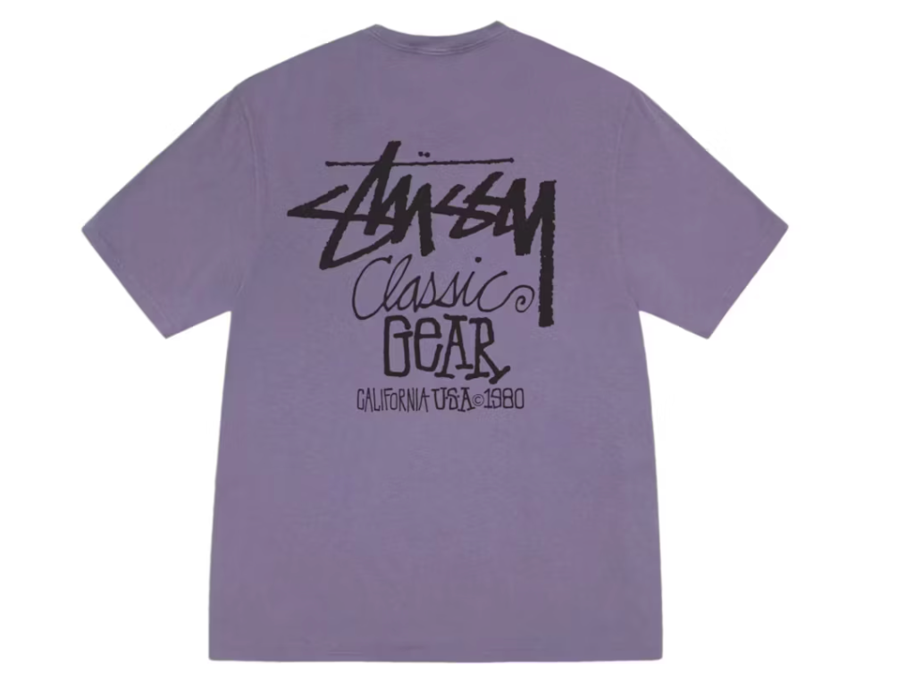 CLASSIC GEAR PIG. DYED TEE GRAPE