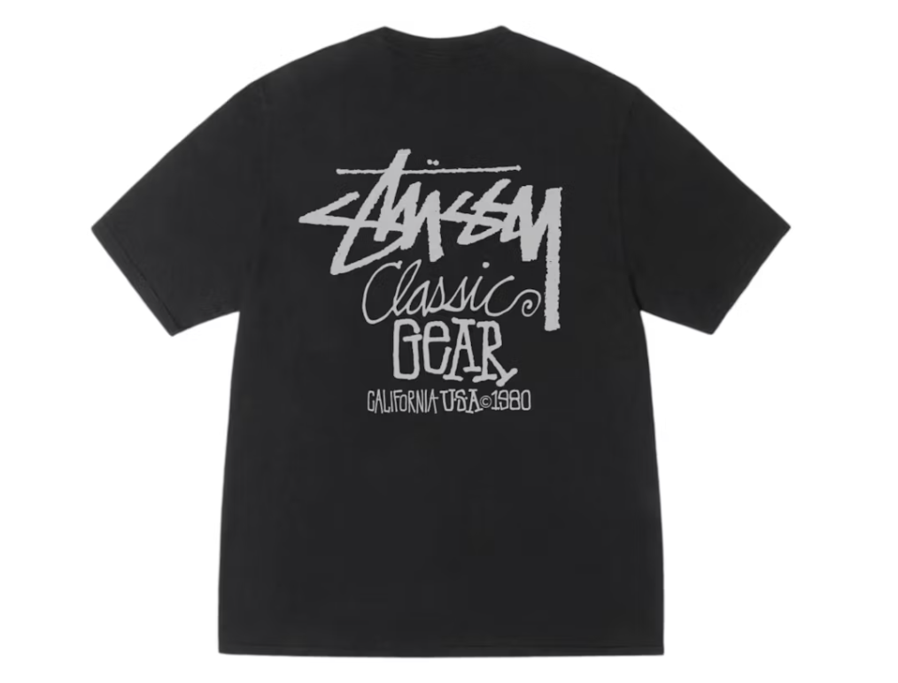 CLASSIC GEAR PIG. DYED TEE BLACK
