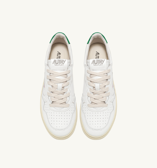 MEDALIST LOW WOM LEAT/LEAT WHT/GREEN