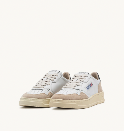 MEDALIST LOW MAN LEAT/SUEDE WHT/BLK