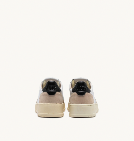 MEDALIST LOW MAN LEAT/SUEDE WHT/BLK
