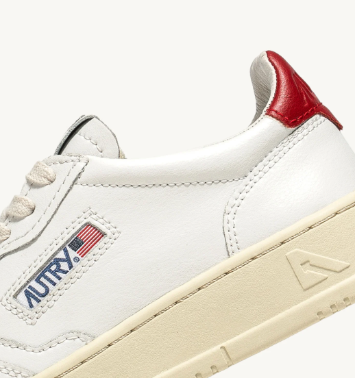 MEDALIST LOW MAN LEAT/LEAT WHT/RED