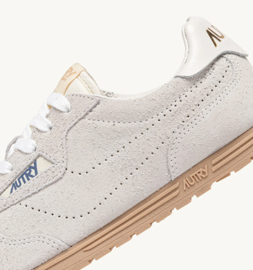 WINDSPIN LOW WOM PERFOR/SUEDE OFF WHITE