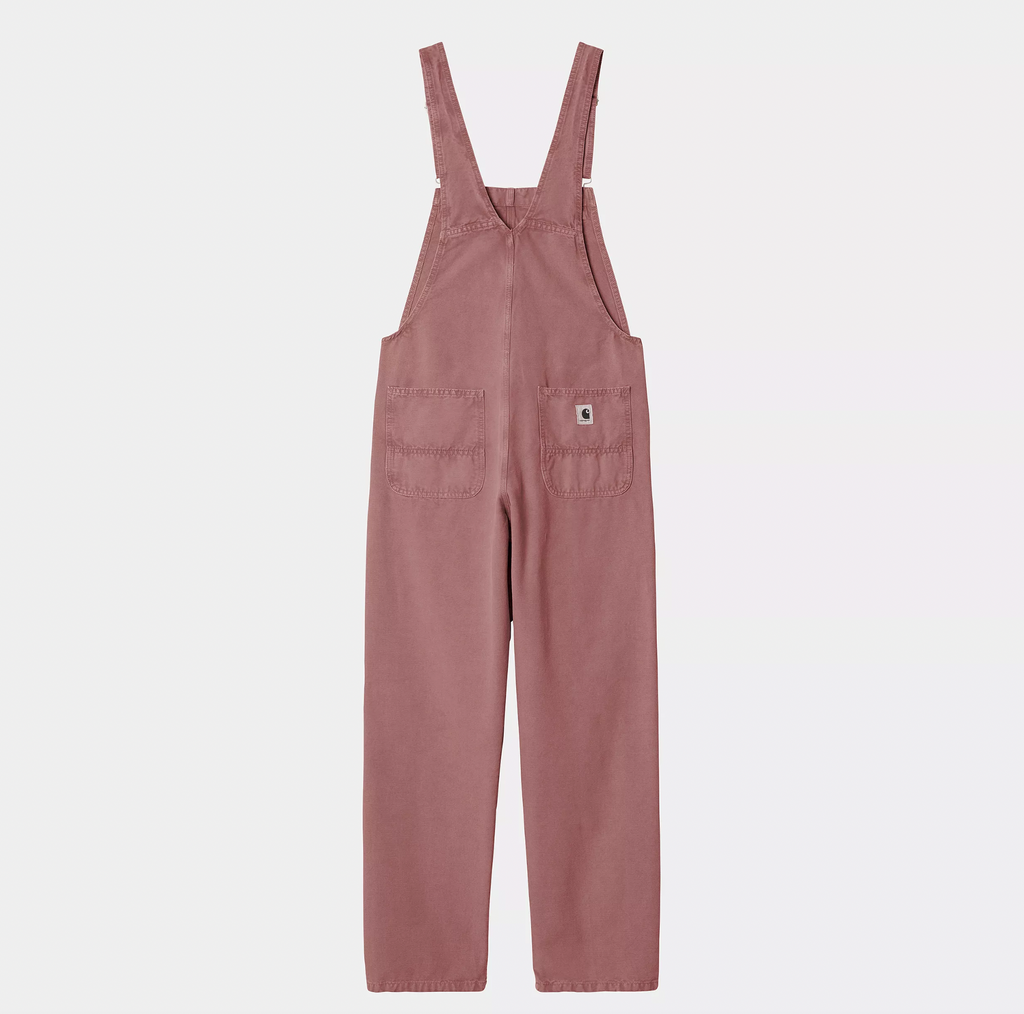 W' Bib Overall Straight dusky pink