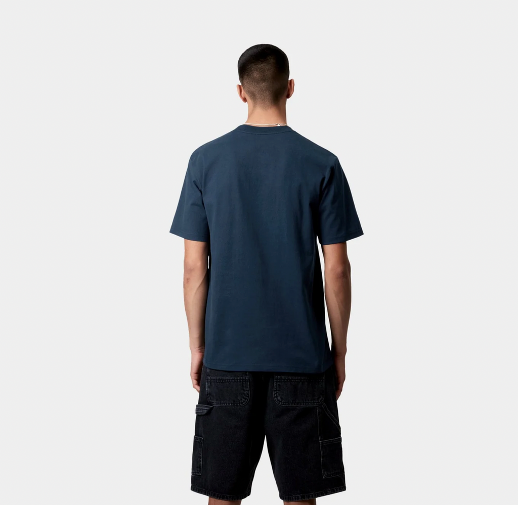 S/S University T-Shirt ink/white