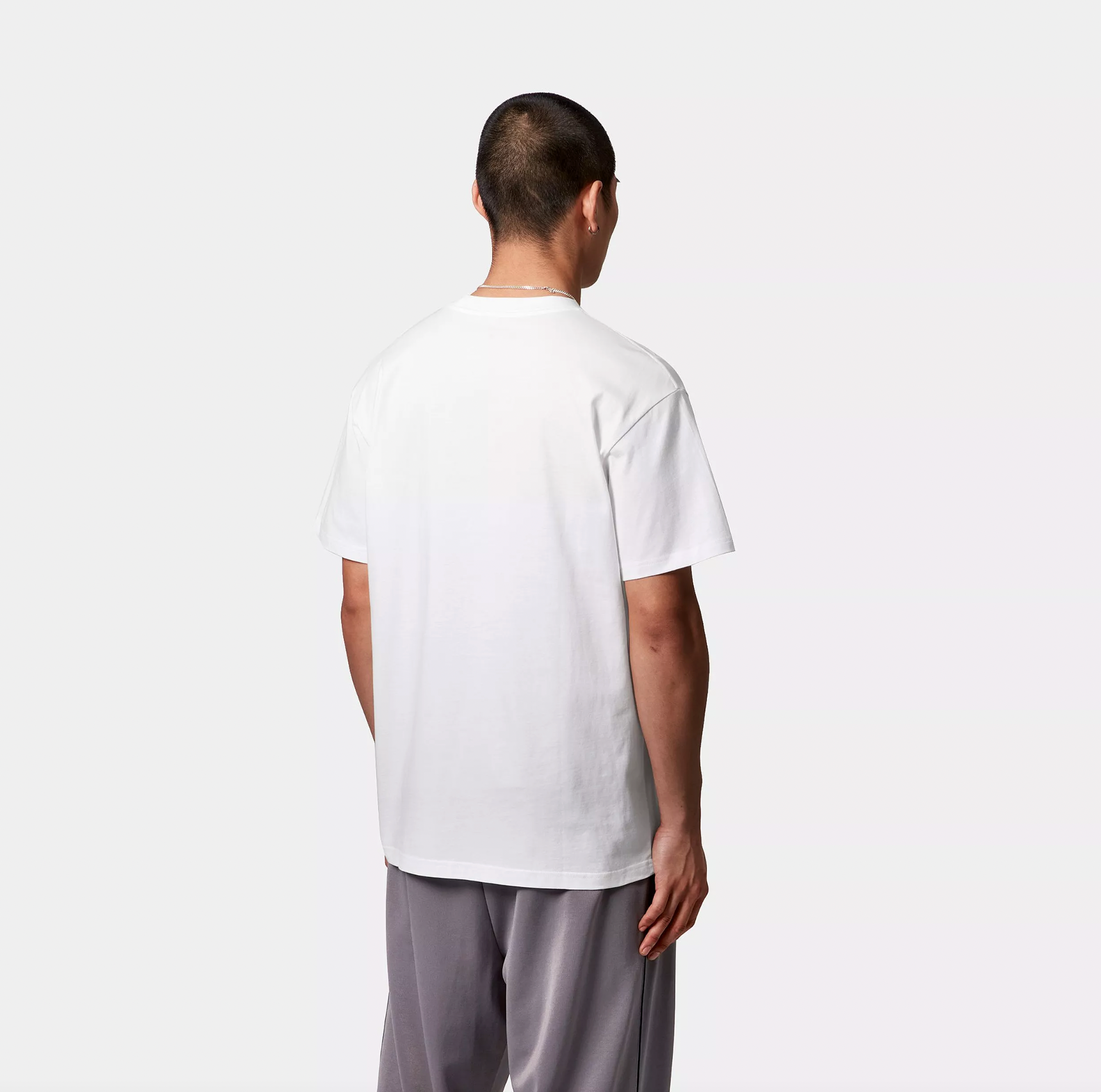 S/S Pocket Heart T-Shirt White