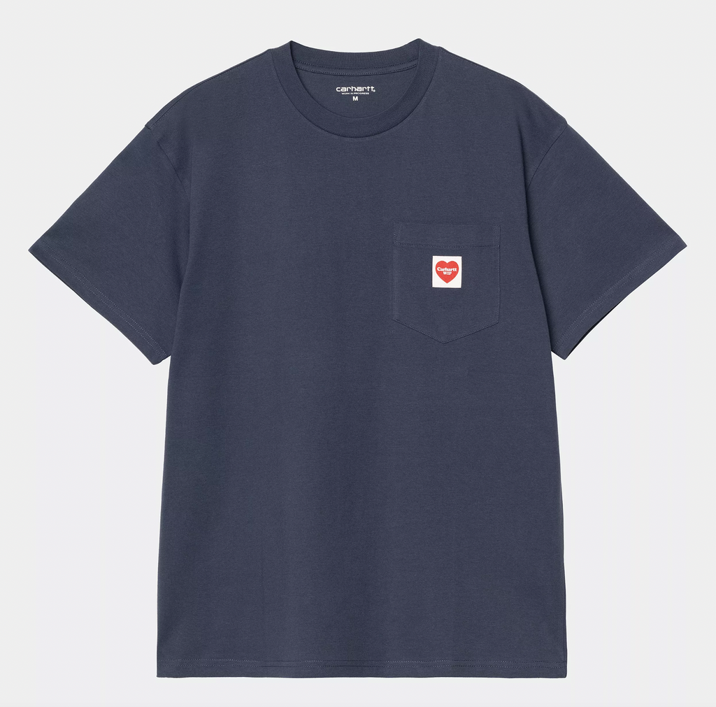 S/S Pocket Heart T-Shirt blue