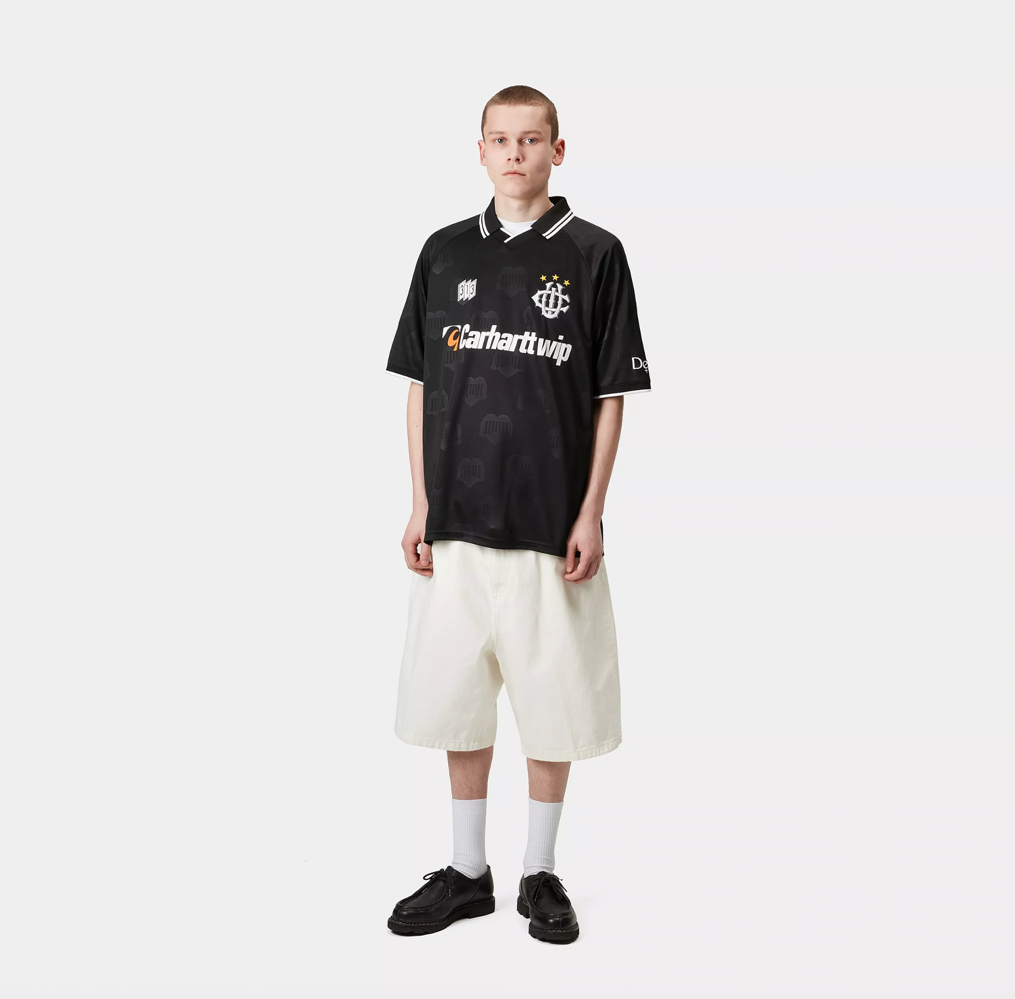 S/S HarttÉs Football T-Shirt jacquard/black