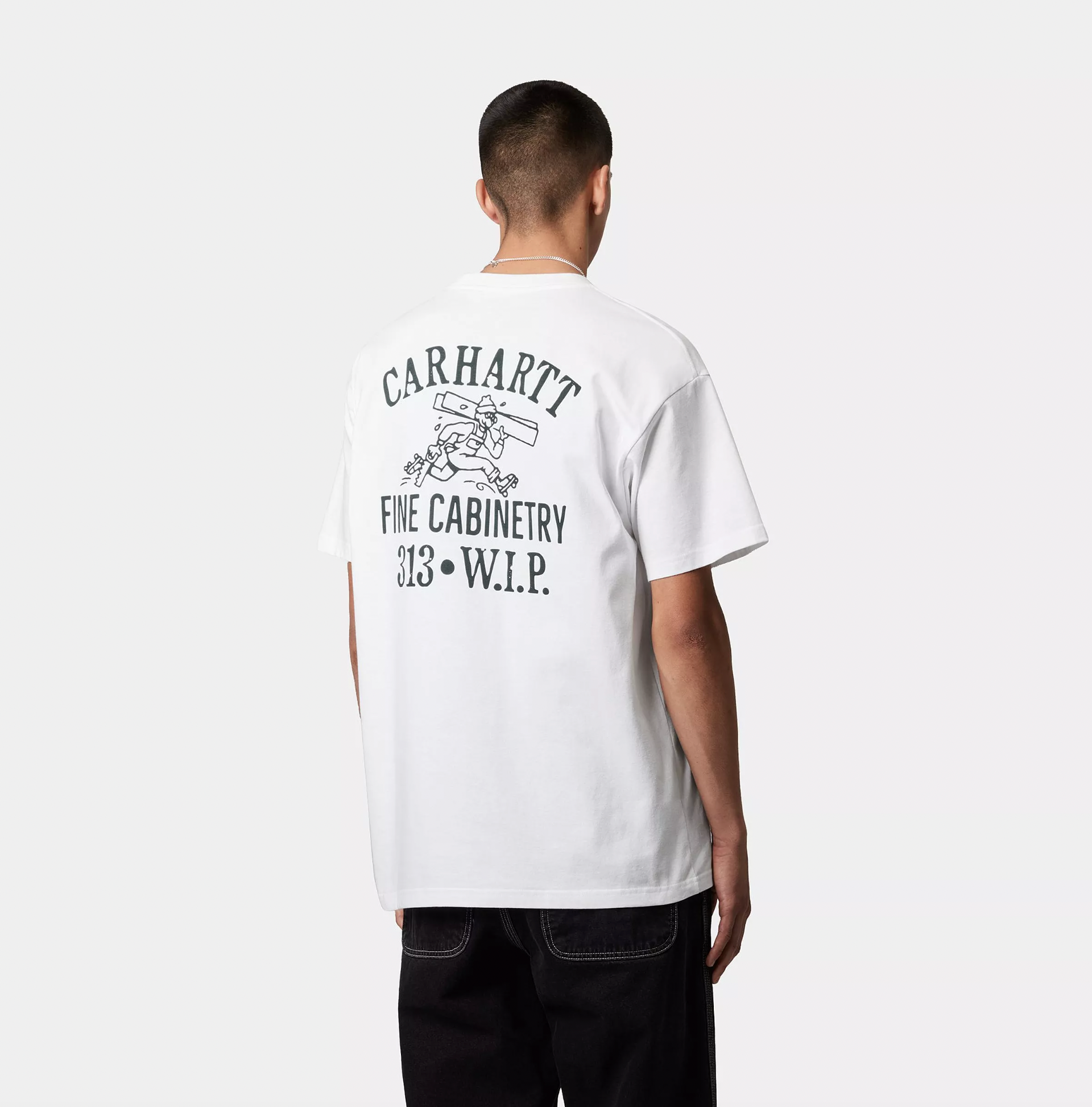 S/S Cabinetry T-Shirt White / Black