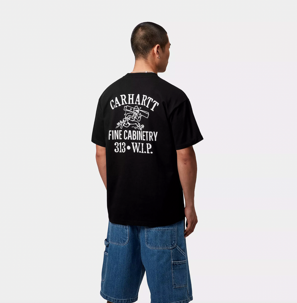 S/S Cabinetry T-Shirt Black / White