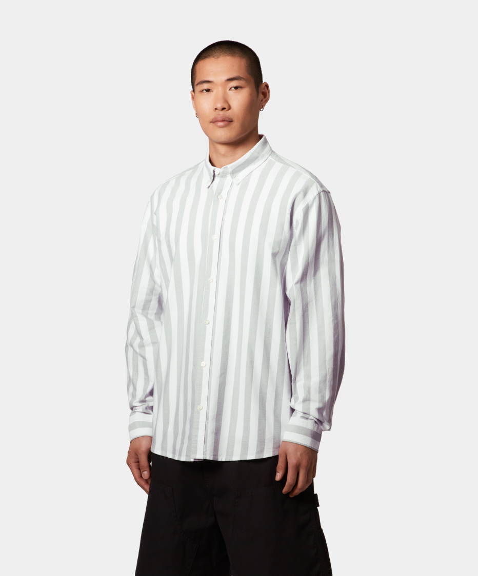 L/S Dillion Shirt park/white