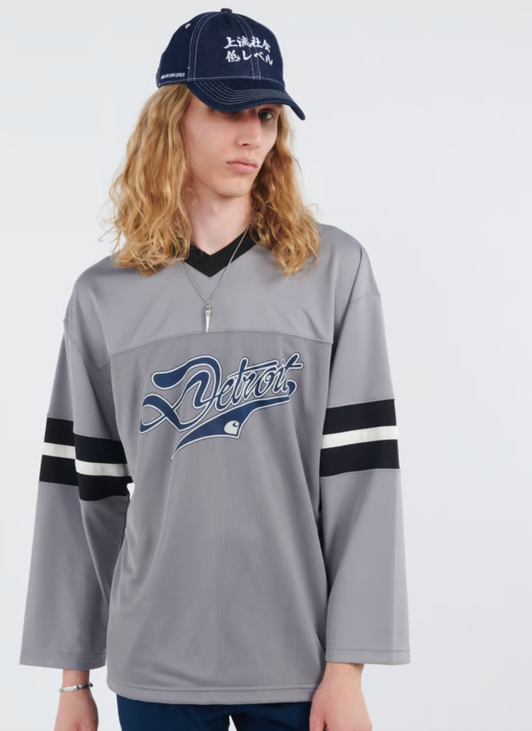 L/S Detroit Mesh T-Shirt grey