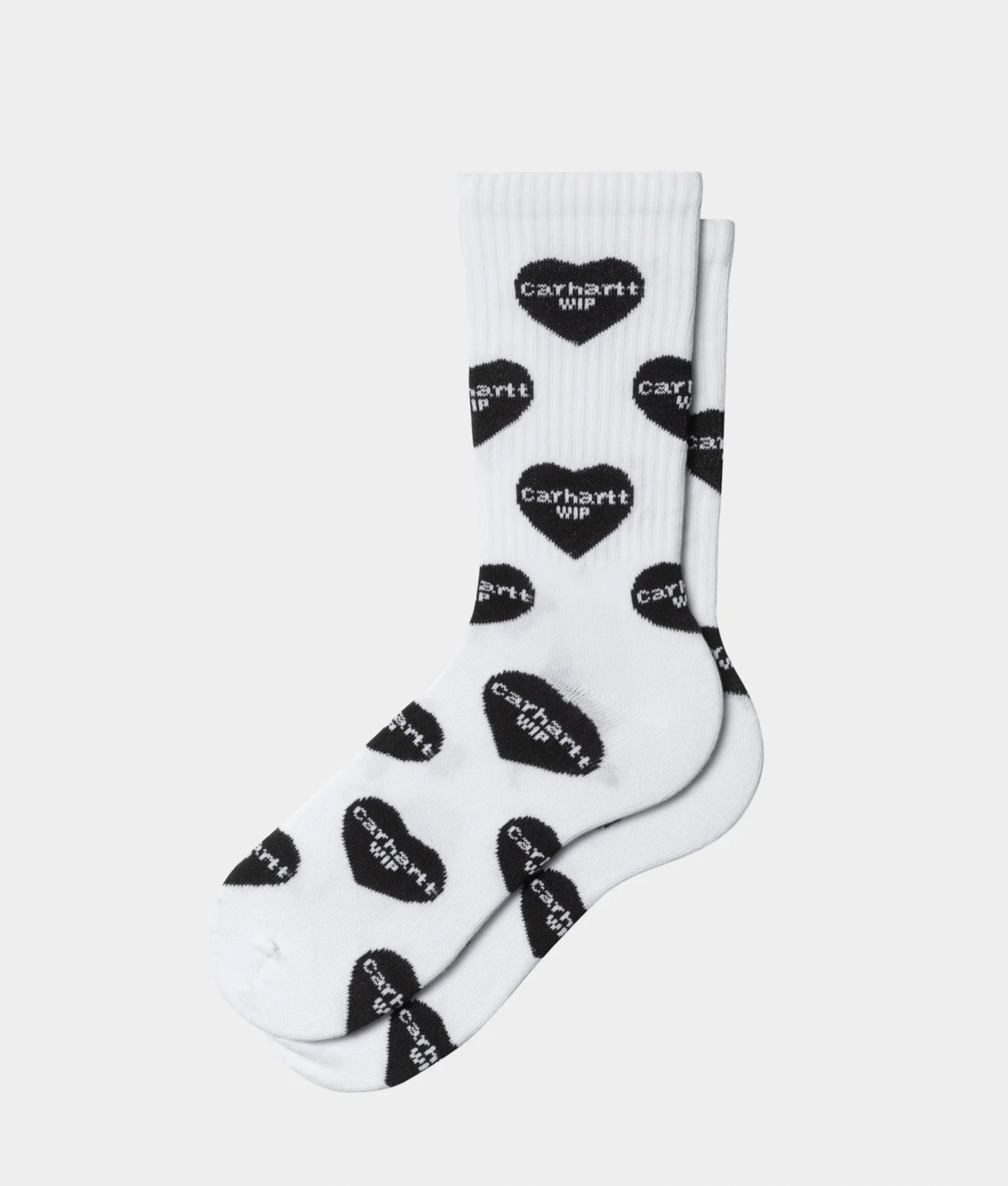 Heart Logo Socks jacquard/white