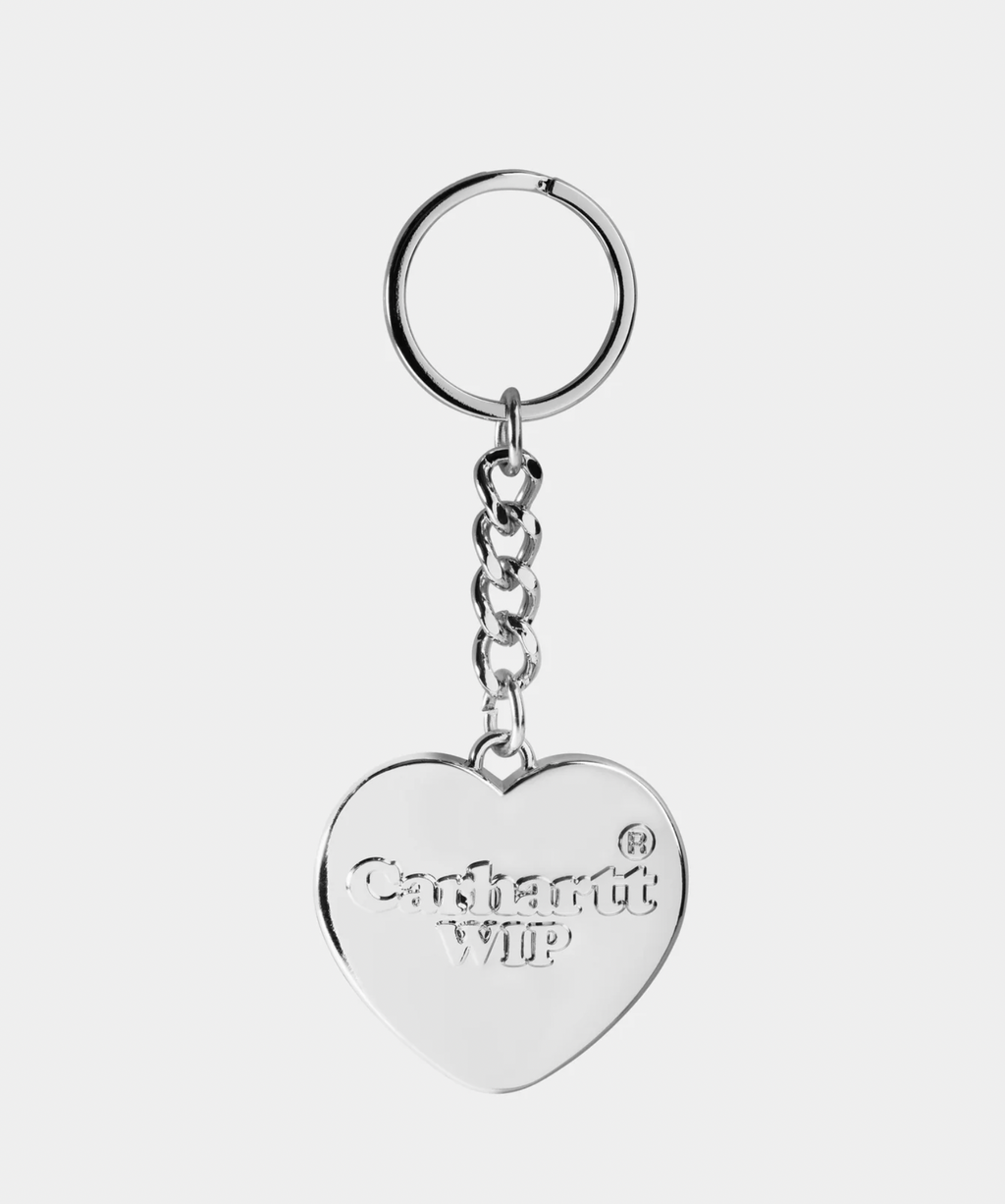 Heart Keychain silver