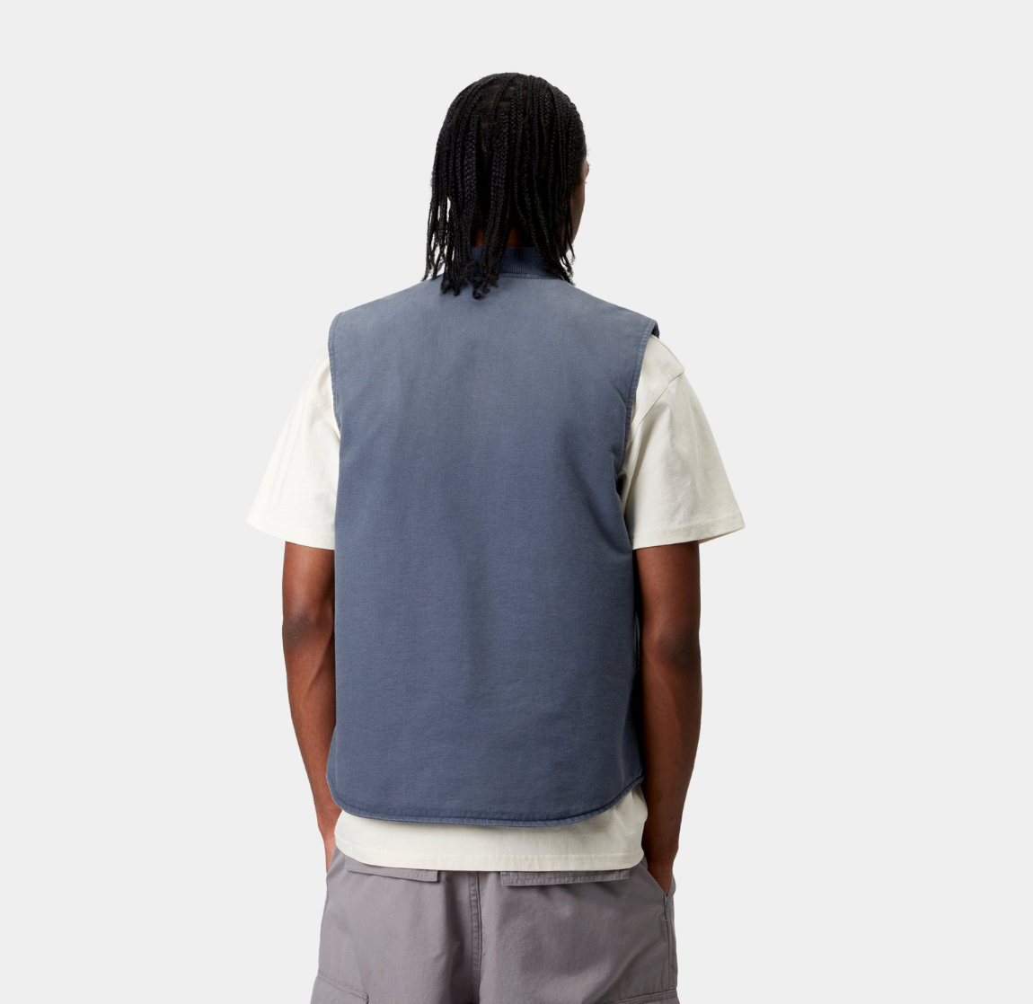 Classic Vest dusky blue