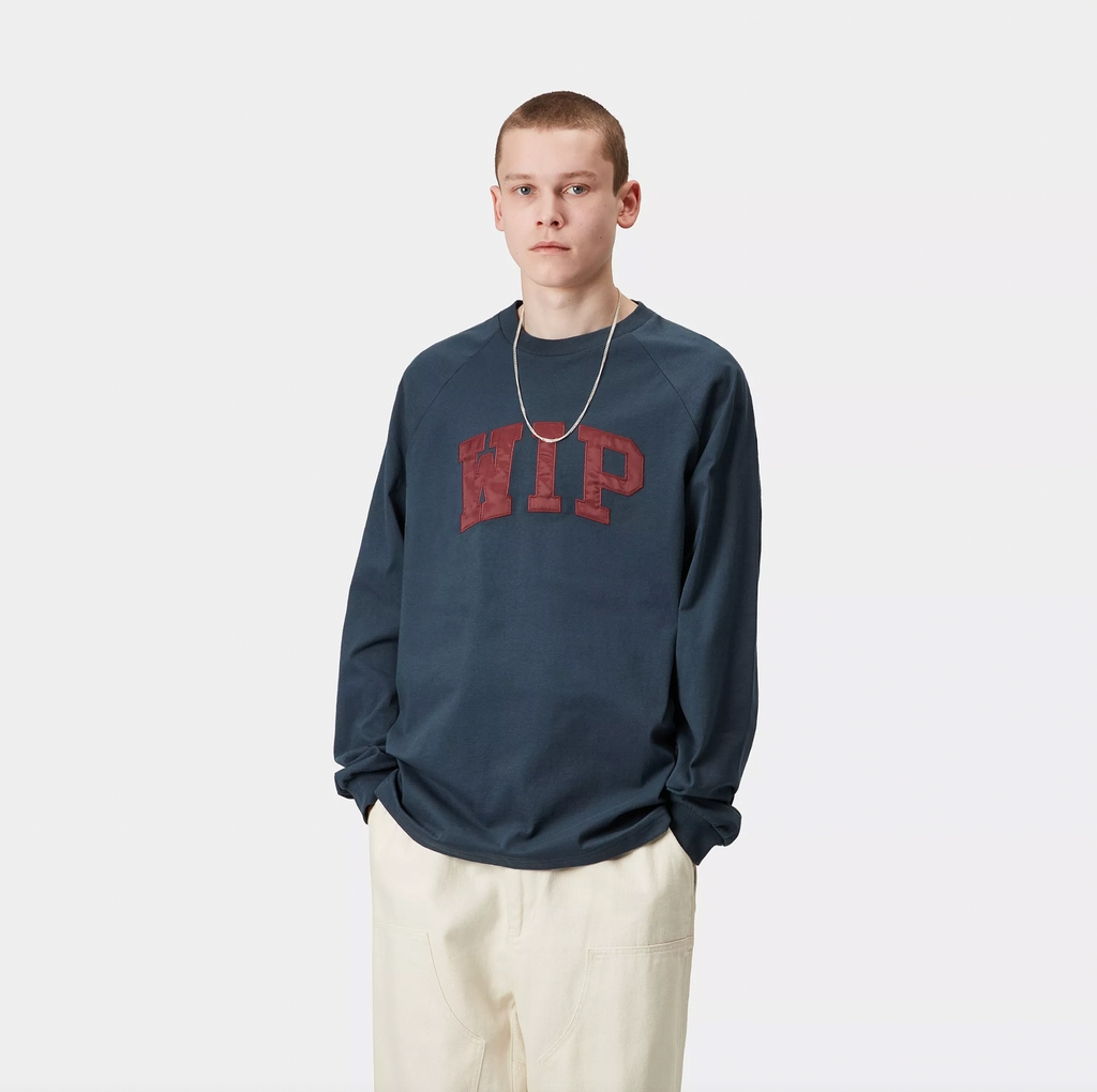 L/S WIP T-Shirt dusky blue
