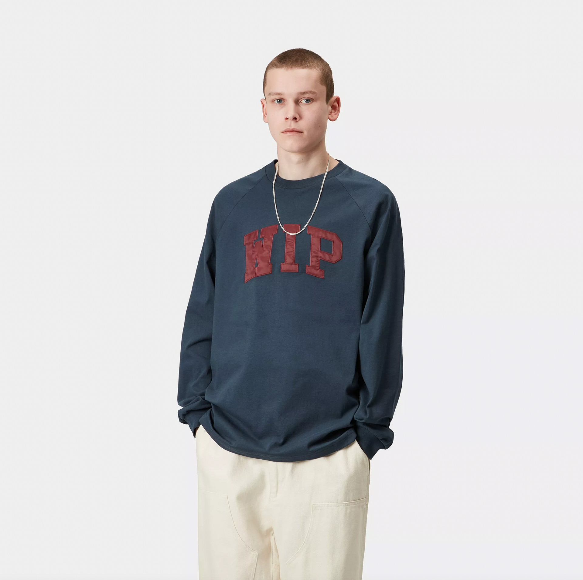 L/S WIP T-Shirt dusky blue