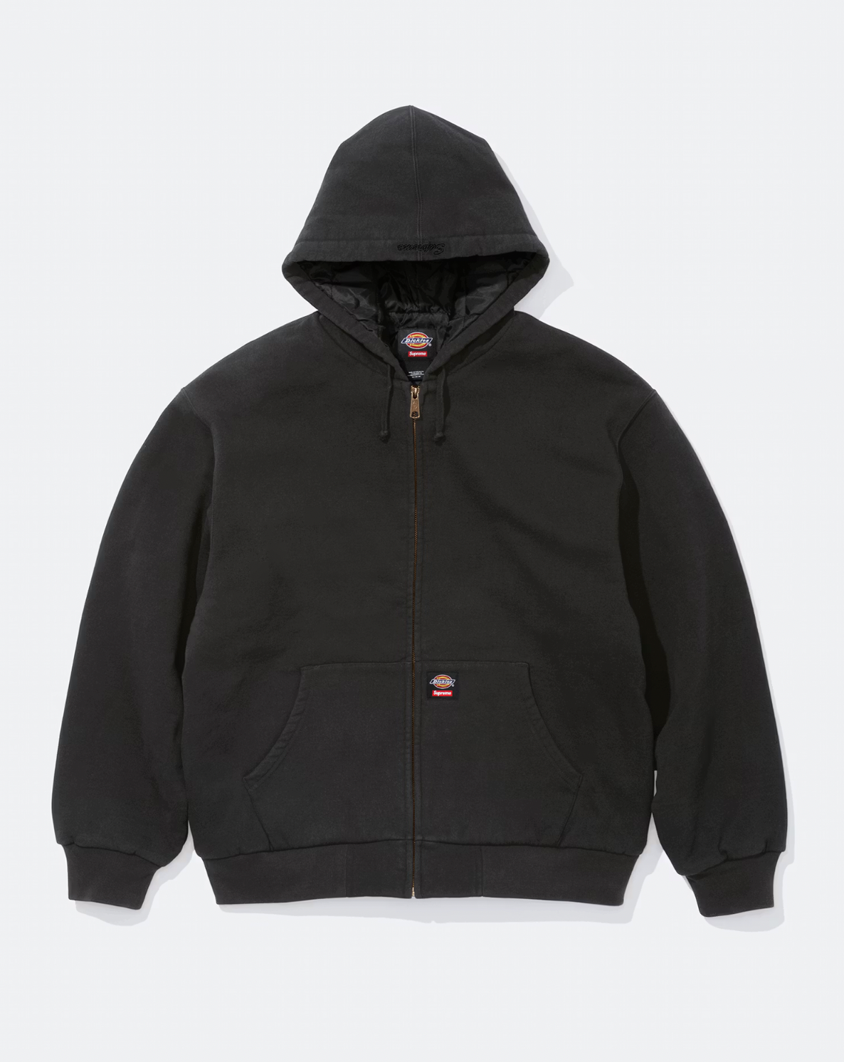 SUPREME DICKIES QUIHED LINED ZIP UP BLACK