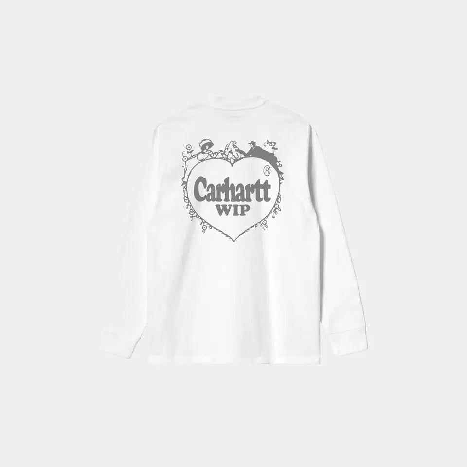 L/S Spree T-Shirt White Grey