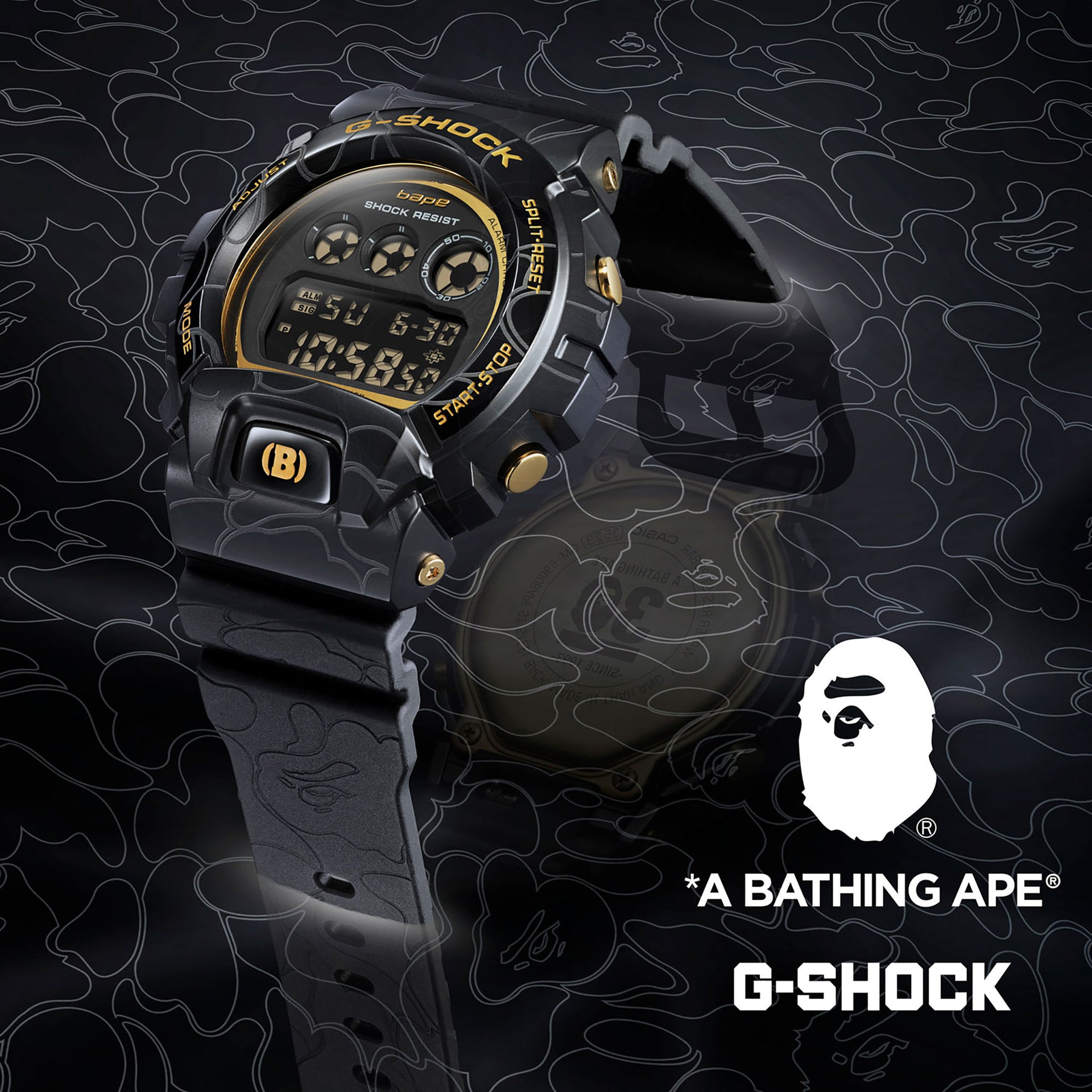 G-SHOCK x BAPE GM6900BAPE-1