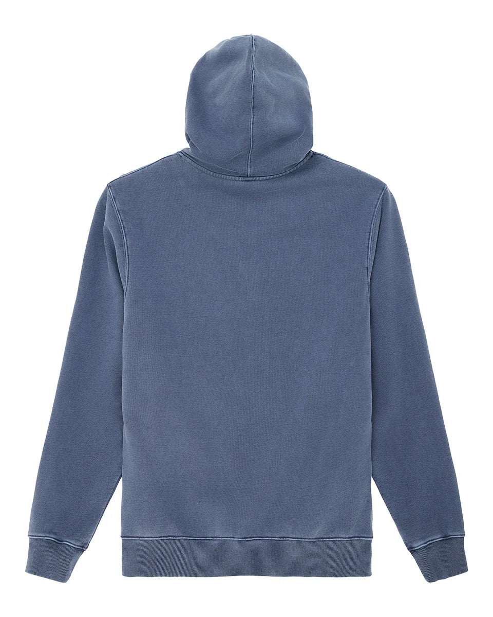 Shield Garment Dyed Zip Hoodie Mechanic Blue