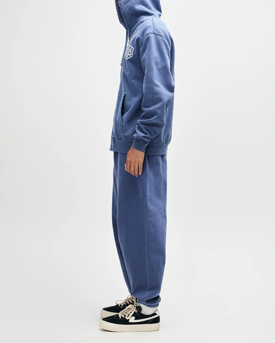 Shield Garment Dyed Zip Hoodie Mechanic Blue