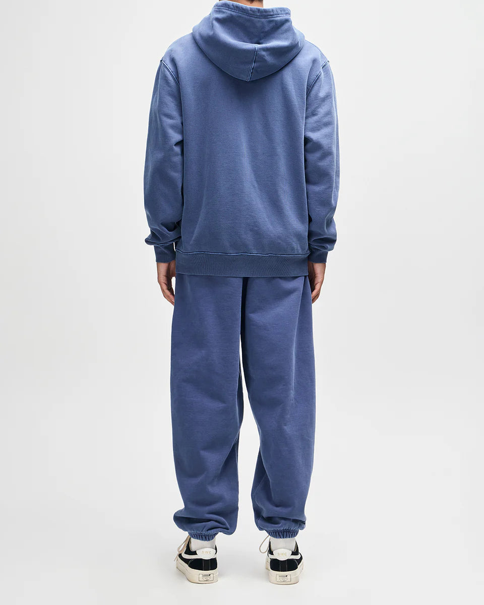 Shield Garment Dyed Zip Hoodie Mechanic Blue