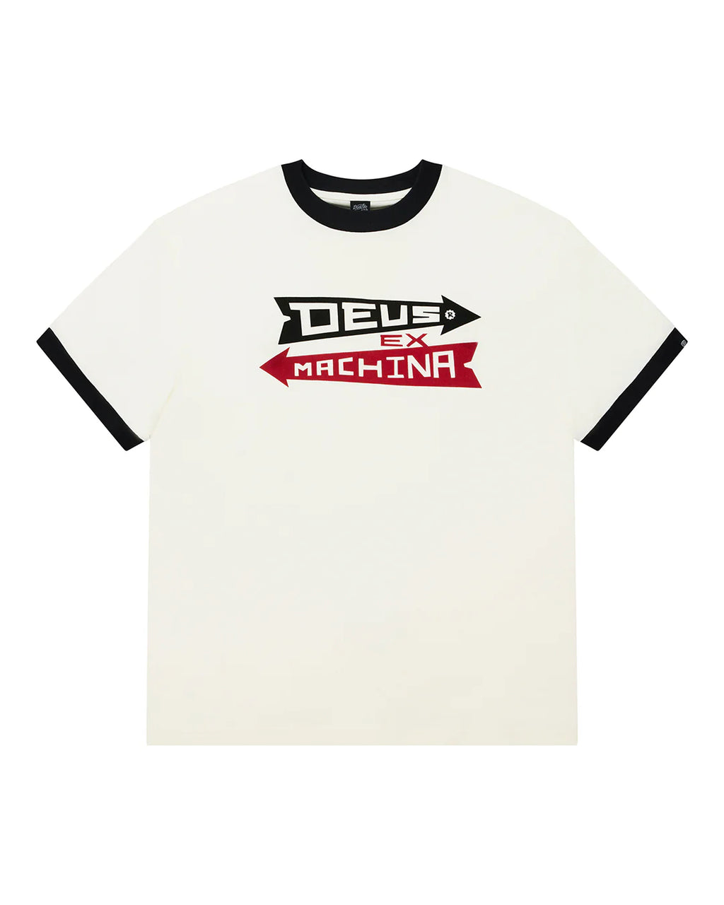 Arrows Ringer Tee Pristine White