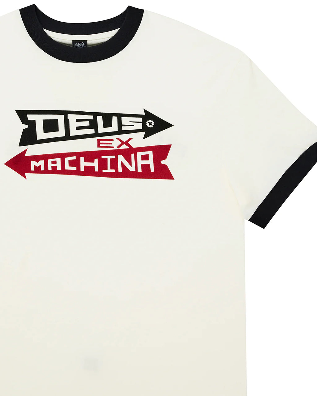 Arrows Ringer Tee Pristine White