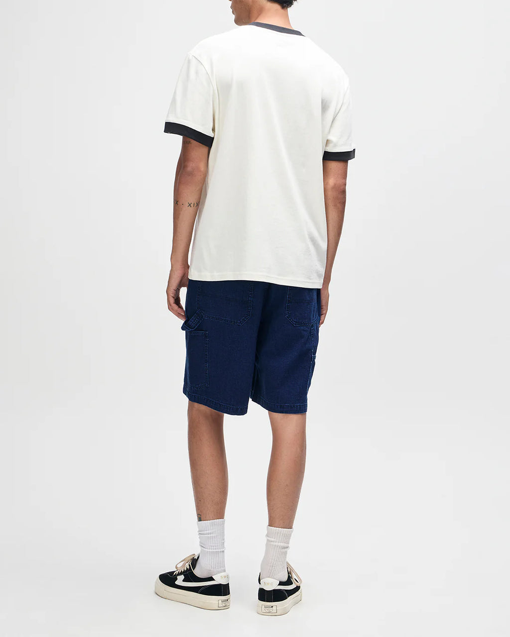 Arrows Ringer Tee Pristine White
