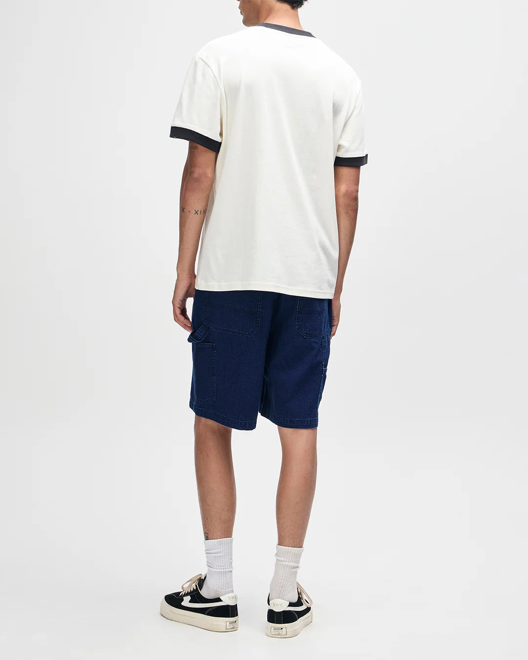 Arrows Ringer Tee Pristine White