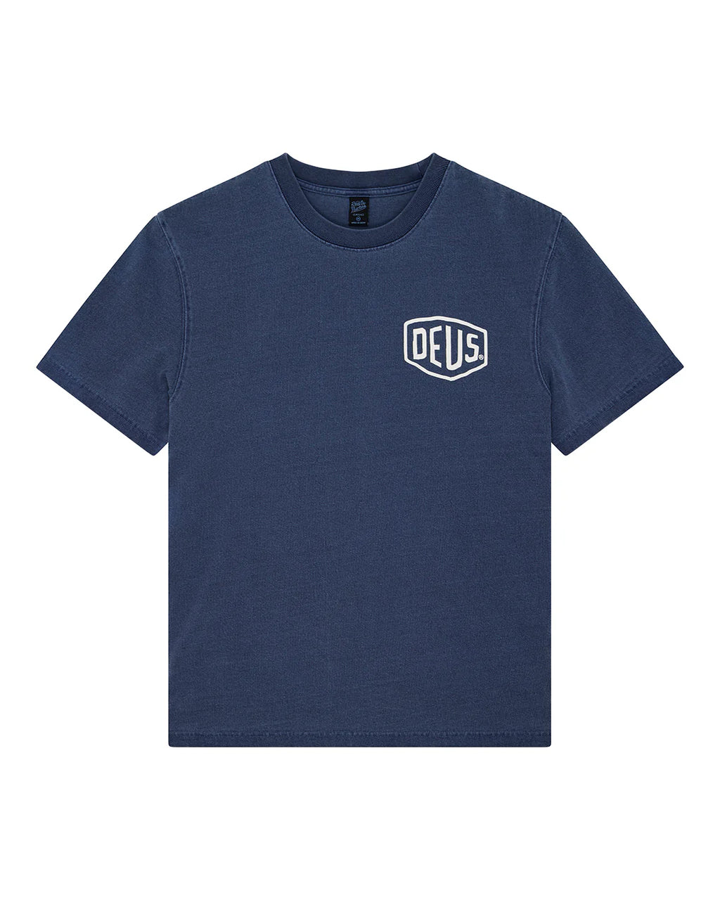 Shield Garment Dyed Tee Mechanic Blue