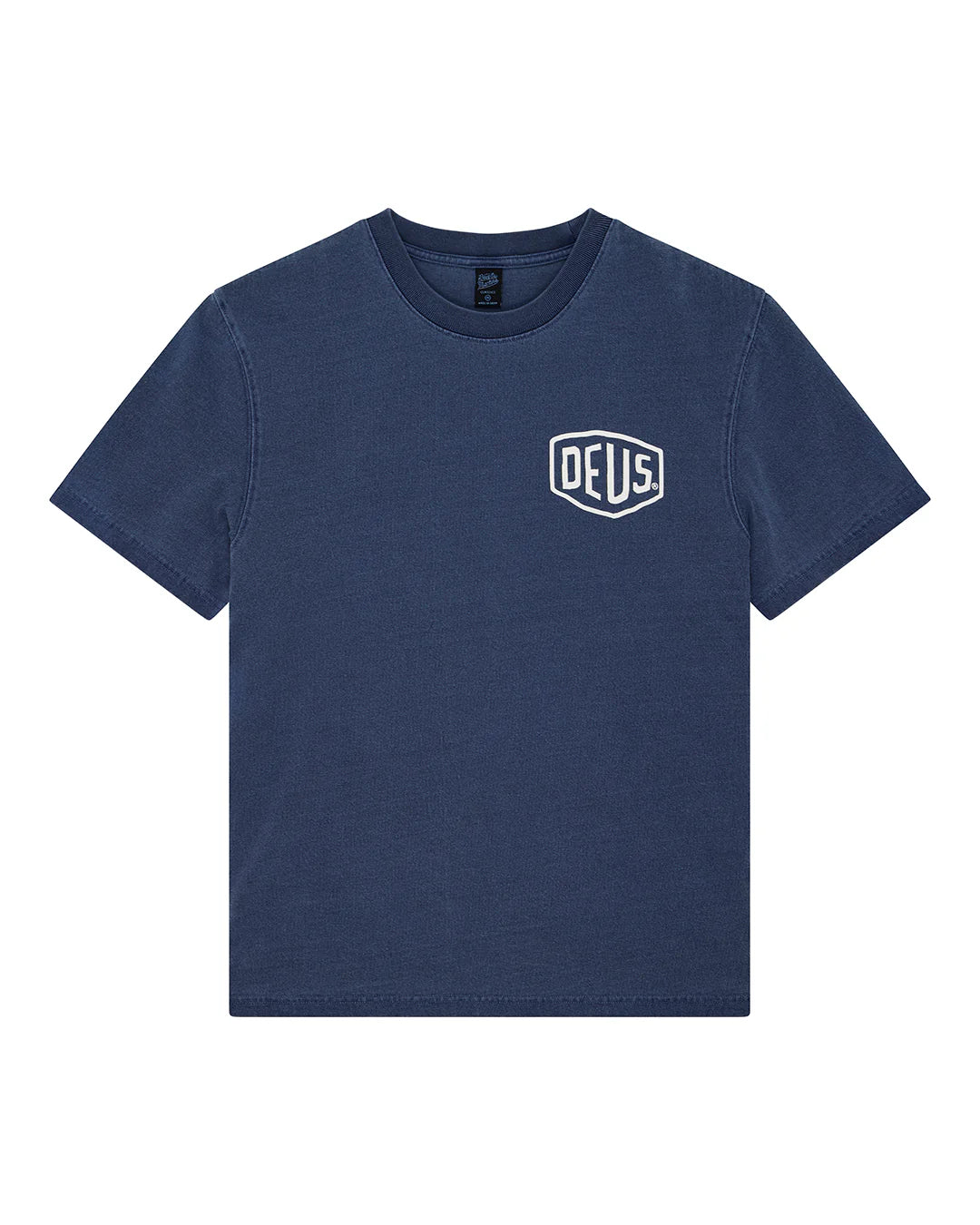 Shield Garment Dyed Tee Mechanic Blue