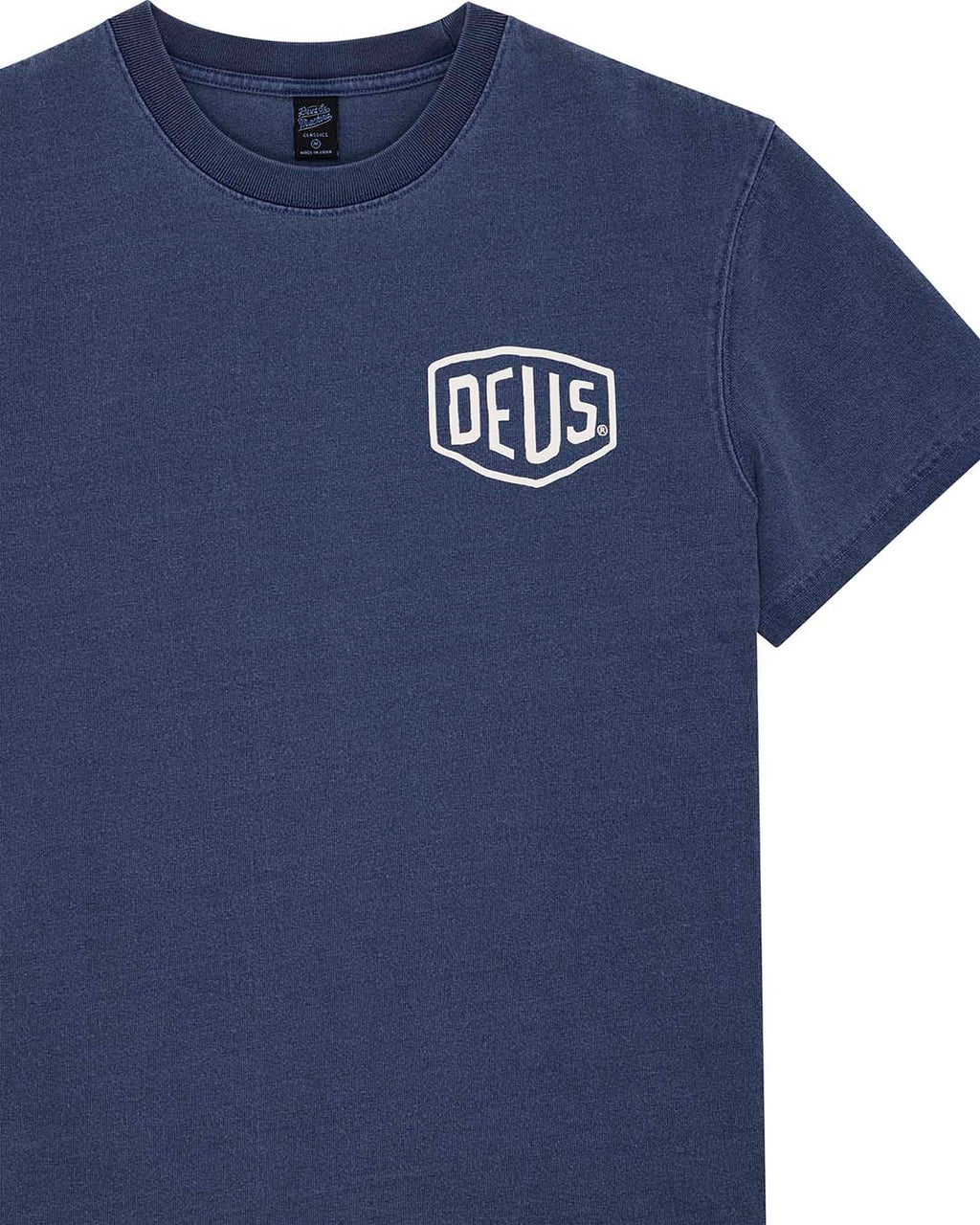 Shield Garment Dyed Tee Mechanic Blue
