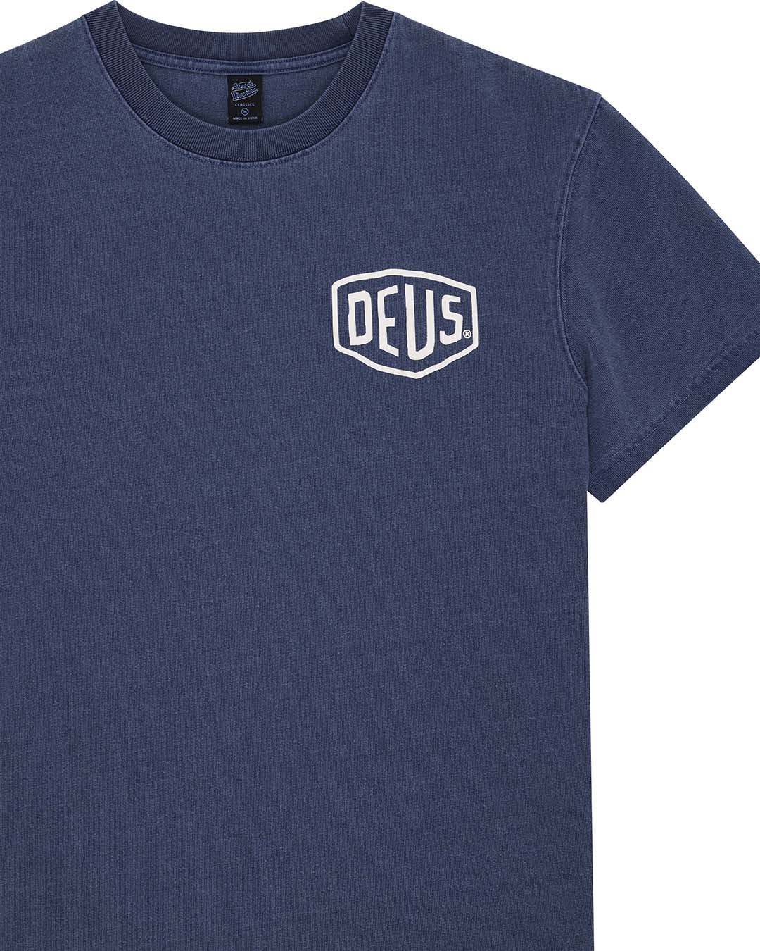 Shield Garment Dyed Tee Mechanic Blue