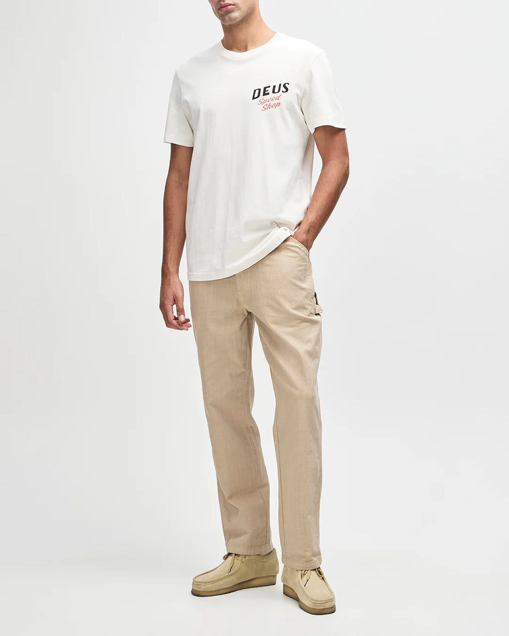 Dogleg Tee Dirty White