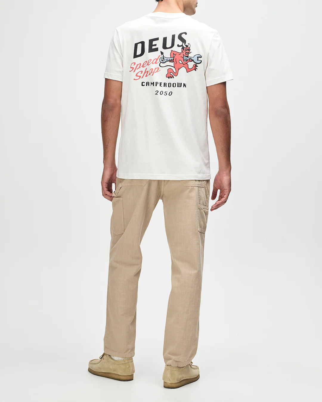 Dogleg Tee Dirty White