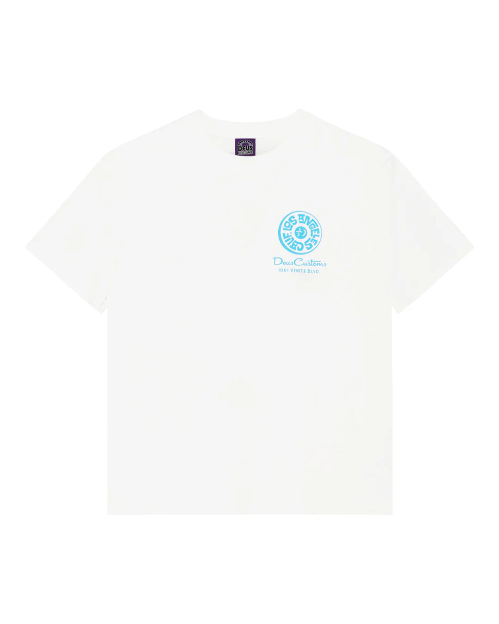 Los Angeles Address Tee Vintage White