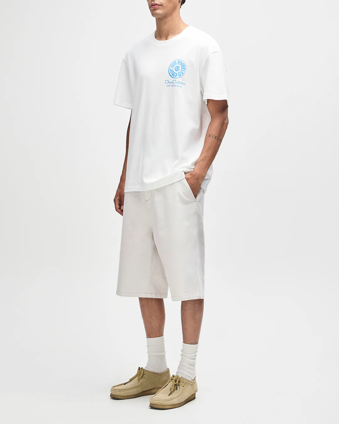 Los Angeles Address Tee Vintage White