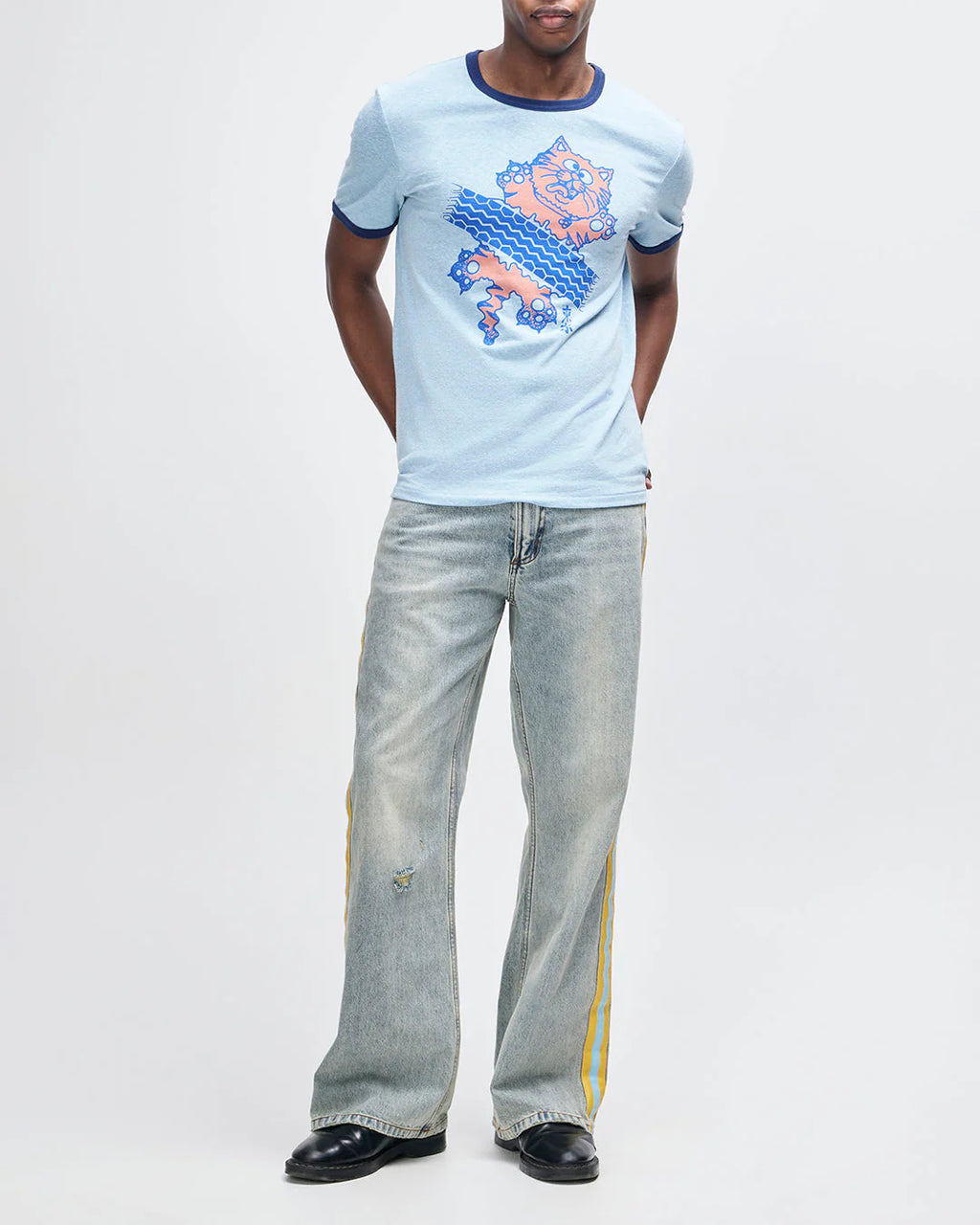 Flat Out Tee Strong Blue