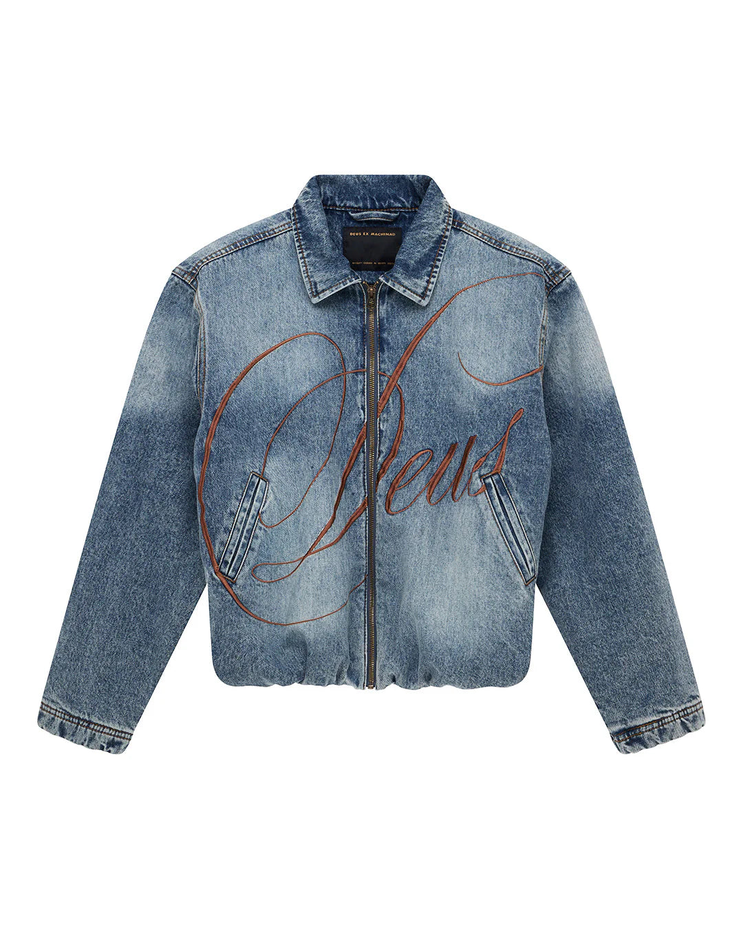 Grand Raid Denim Bomber Stonewash Indigo